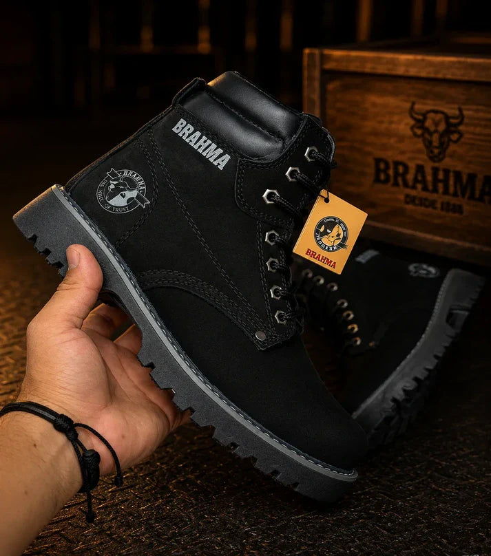BOTA BRAHMA CLASICA CUERO + CAJA
